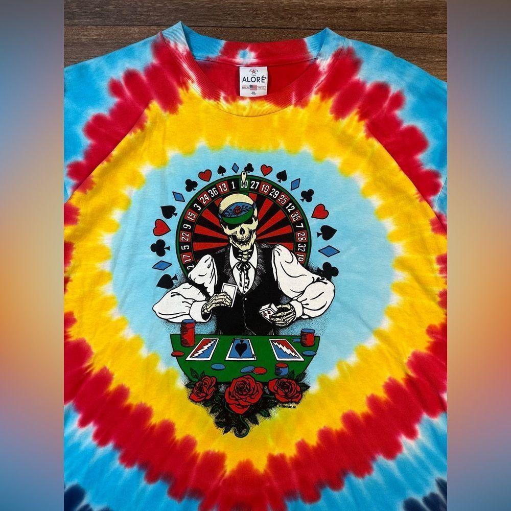 Vintage Grateful Dead Poker Casino Single Stitch Made In USA T-shirt 2006 Sz XL - Picture 5 of 8